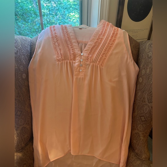 Gibson Larimer Peach Sleeveless Blouse - Medium - Picture 5 of 6